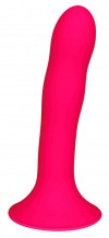 Ярко-розовый фаллоимитатор двойной плотности Hitsens 4 - 17,5 см. фото 1 — pink-kiss