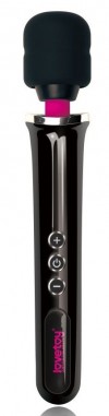 Черный вибростимулятор Training Master Ultra Powerful Rechargeable Body Wand - 30,5 см. фото 1 — pink-kiss