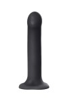 Черный фаллос на присоске Silicone Bendable Dildo L - 19 см. фото 3 — pink-kiss