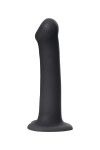 Черный фаллос на присоске Silicone Bendable Dildo L - 19 см. фото 4 — pink-kiss