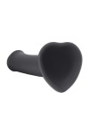 Черный фаллос на присоске Silicone Bendable Dildo L - 19 см. фото 5 — pink-kiss