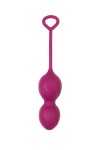 Бордовые вагинальные шарики Moussy с вибрацией и пультом ДУ фото 3 — pink-kiss
