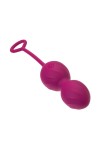 Бордовые вагинальные шарики Moussy с вибрацией и пультом ДУ фото 4 — pink-kiss