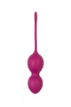 Бордовые вагинальные шарики Moussy с вибрацией и пультом ДУ фото 6 — pink-kiss