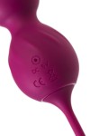 Бордовые вагинальные шарики Moussy с вибрацией и пультом ДУ фото 9 — pink-kiss