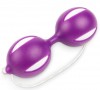 Фиолетовые вагинальные шарики с петелькой фото 2 — pink-kiss