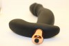 Чёрный вибромассажёр с широким основанием - 15 см. фото 3 — pink-kiss