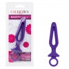 Фиолетовая силиконовая пробка с прорезью Silicone Groove Probe - 10,25 см. фото 2 — pink-kiss