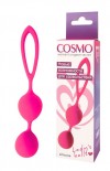 Розовые вагинальные шарики с петлёй Cosmo фото 2 — pink-kiss