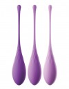 Набор из 3 фиолетовых шариков Кегеля Train-Her Set фото 1 — pink-kiss