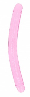 Розовый двусторонний фаллоимитатор - 45 см. фото 1 — pink-kiss
