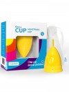 Желтая менструальная чаша OneCUP Classic - размер S фото 2 — pink-kiss