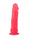 Розовый стимулятор-фаллос на присоске - 20,5 см. фото 2 — pink-kiss