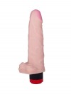 Телесный вибратор ART-Style №9 с поджатой мошонкой - 18,5 см. фото 3 — pink-kiss