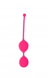 Розовые двойные вагинальные шарики Cosmo с хвостиком для извлечения фото 1 — pink-kiss