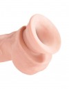 Телесный фаллоимитатор на присоске 8" Triple Density Fat Cock with Balls  - 24,1 см. фото 4 — pink-kiss