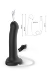 Черный фаллос с имитацией эякуляции Silicon Cum Dildo L - 19,6 см. фото 9 — pink-kiss