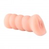 Мастурбатор-вагина с вибрацией и углублениями под пальцы - 16 см. фото 2 — pink-kiss