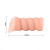 Мастурбатор-вагина с вибрацией и углублениями под пальцы - 16 см. фото 6 — pink-kiss