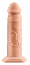 Телесный реалистичный фаллоимитатор с полостью Silicone Hollow Extension - 20 см. фото 1 — pink-kiss