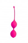 Розовые двойные вагинальные шарики с хвостиком Cosmo фото 1 — pink-kiss