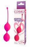 Розовые двойные вагинальные шарики с хвостиком Cosmo фото 2 — pink-kiss