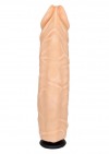 Телесная насадка-фаллос с пышными венами - 19,5 см. фото 2 — pink-kiss