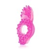 Розовое эрекционное кольцо с бугорками фото 5 — pink-kiss