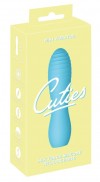 Голубой мини-вибратор Cuties - 10,8 см. фото 4 — pink-kiss