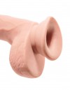 Телесный фаллоимитатор на присоске 9" Triple Density Cock with Balls - 24,1 см. фото 4 — pink-kiss