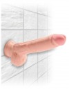 Телесный фаллоимитатор на присоске 9" Triple Density Cock with Balls - 24,1 см. фото 8 — pink-kiss