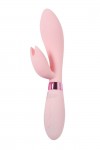 Нежно-розовый вибратор-кролик с независимыми моторчиками Indeep Malena - 21,5 см. фото 1 — pink-kiss