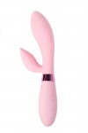 Нежно-розовый вибратор-кролик с независимыми моторчиками Indeep Malena - 21,5 см. фото 3 — pink-kiss