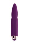 Фиолетовый клиторальный вибростимулятор FLO - 18,5 см. фото 4 — pink-kiss