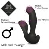 Универсальный анальный массажер Black Jamba Anal Vibrator - 12 см. фото 2 — pink-kiss