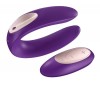 Фиолетовый вибратор для пар Satisfyer Double Plus Remote с пультом ДУ фото 1 — pink-kiss