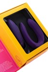Фиолетовый вибратор для пар Satisfyer Double Plus Remote с пультом ДУ фото 9 — pink-kiss