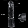 Прозрачная насадка-удлинитель Flawless Clear Penis Sleeve Add 1 - 15,5 см. фото 3 — pink-kiss