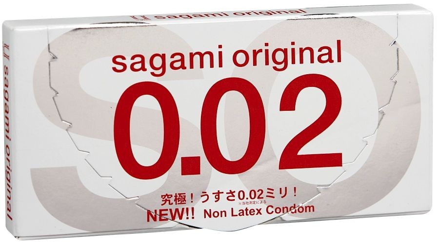 Ультратонкие презервативы Sagami Original 0.02 - 2 шт. фото 1 — pink-kiss