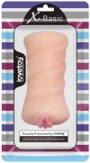Телесный мастурбатор-вагина X-Basic Pocket Pussy без вибрации фото 2 — pink-kiss