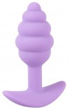 Фиолетовая анальная втулка Mini Butt Plug - 7,5 см. фото 3 — pink-kiss