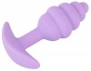 Фиолетовая анальная втулка Mini Butt Plug - 7,5 см. фото 4 — pink-kiss