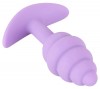 Фиолетовая анальная втулка Mini Butt Plug - 7,5 см. фото 5 — pink-kiss