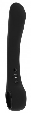 Черный гибкий вибромассажер Ombra - 21,5 см. фото 2 — pink-kiss