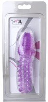 Фиолетовая насадка, удлиняющая половой член - 13,5 см. фото 2 — pink-kiss