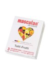 Жёлтые презервативы Masculan Ultra Tutti-Frutti с фруктовым ароматом - 3 шт. фото 2 — pink-kiss