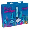 Голубой вибронабор из 8 предметов Blue Appetizer фото 1 — pink-kiss