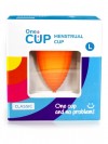 Оранжевая менструальная чаша OneCUP Classic - размер L фото 5 — pink-kiss