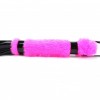 Нежная плеть с розовым мехом BDSM Light - 43 см. фото 3 — pink-kiss