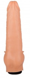 Телесная насадка-фаллос с шипами для массажа клитора - 17,8 см. фото 3 — pink-kiss